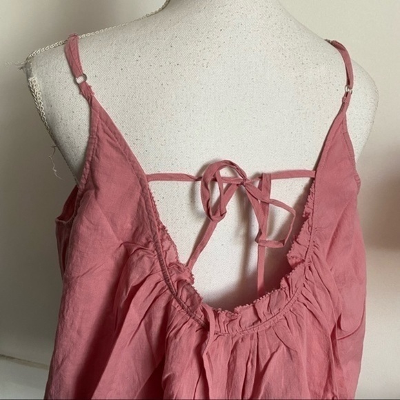 Loft • NWT Sea Shell Pink Tie Back Cami Tank Top - Picture 2 of 3